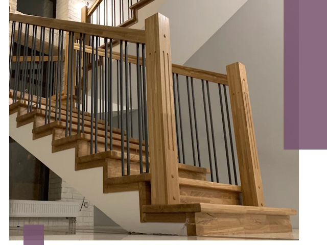 Реставрация деревянных и металлических лестниц в Сургуте