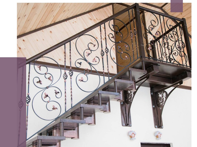 Кованые лестницы в Сургуте от 79732 руб. под ключ