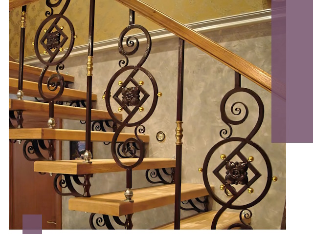 Изготовление кованых лестниц под ключ в Сургуте