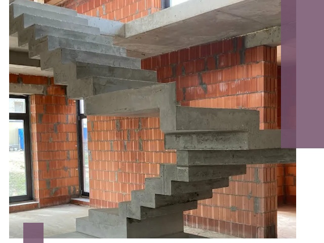 Изготовление бетонных лестниц под ключ в Сургуте