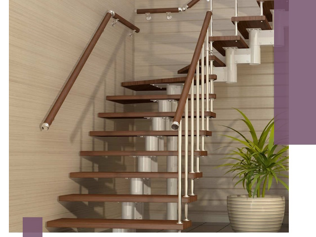 Изготовление модульных лестниц под ключ в Сургуте