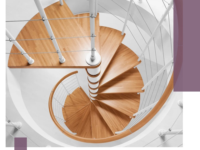 Изготовление винтовых лестниц под ключ в Сургуте