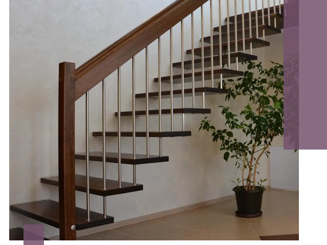 Лестницы на больцах под ключ в Сургуте – изготовление и монтаж