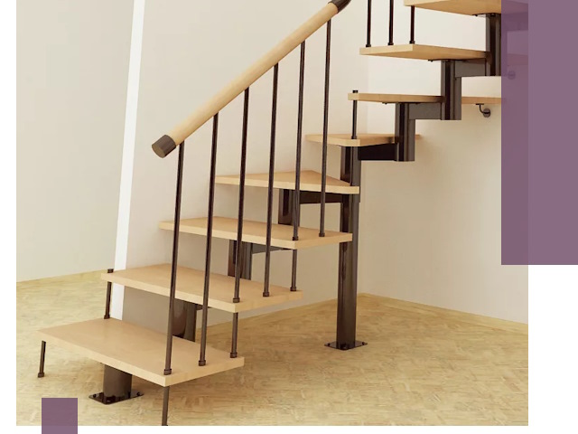 Монтаж лестниц на больцах в Сургуте — быстро и надежно