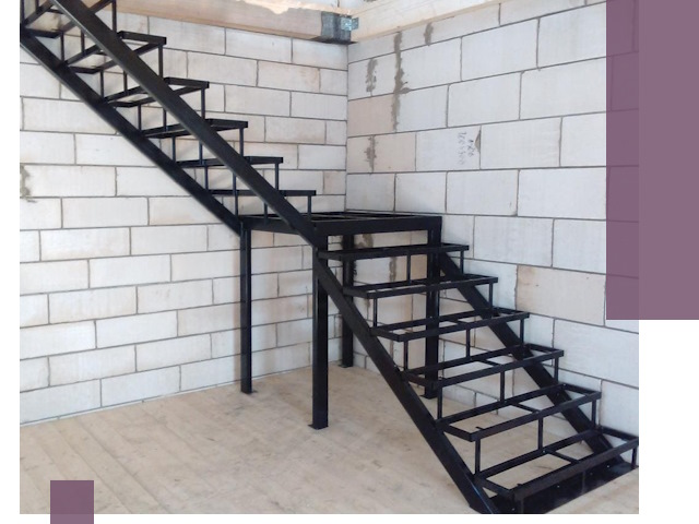 Лестницы на металлокаркасе под ключ в Сургуте — изготовление и монтаж