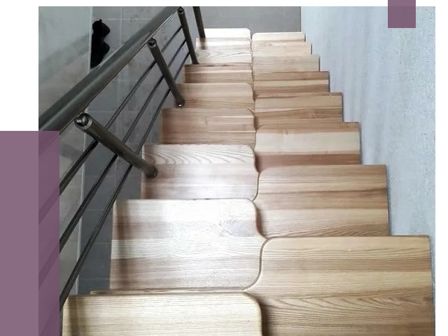 Лестницы гусиный шаг в Сургуте от 13033 руб. под ключ | ПРОЛЁТ-Срг