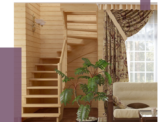 Лестницы для дачи в Сургуте от 75898 руб.  | ПРОЛЁТ-Срг