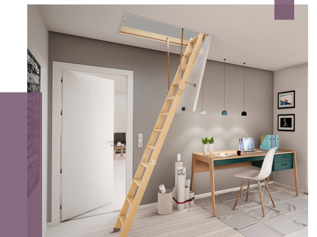 Чердачные лестницы в Сургуте — от 14566 руб. | ПРОЛЁТ-Срг