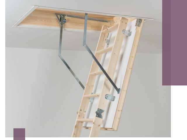 Установка чердачной лестницы под ключ в Сургуте