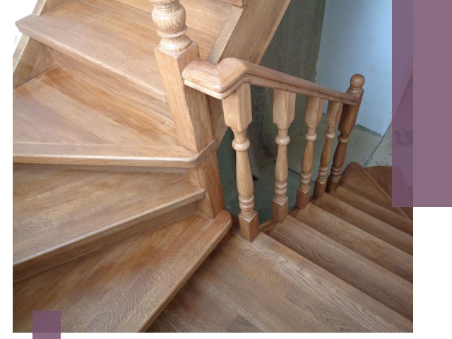 Дубовые лестницы под ключ в Сургуте: изготовление и монтаж