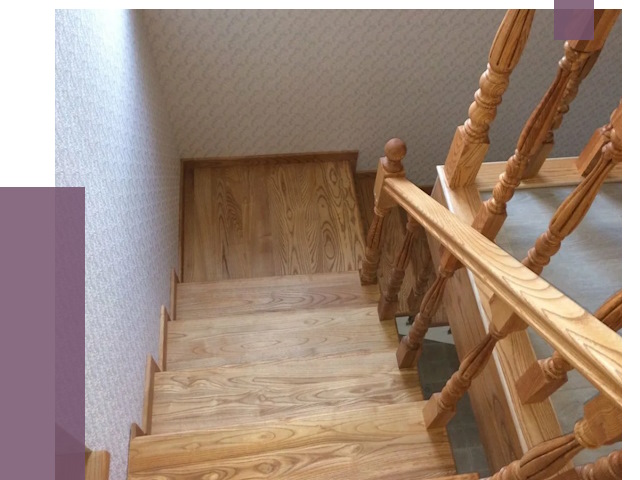 Сосновые лестницы в Сургуте под ключ от 8075 руб.  | ПРОЛЁТ-Срг