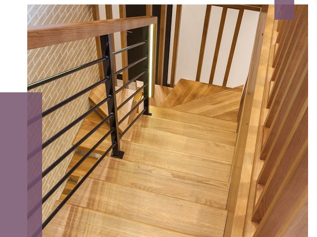 Лестницы из ясеня в Сургуте под ключ от 10018 руб. 