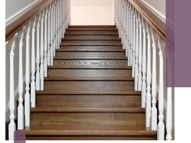 Лестницы из ясеня на заказ в Сургуте — изготовление и монтаж