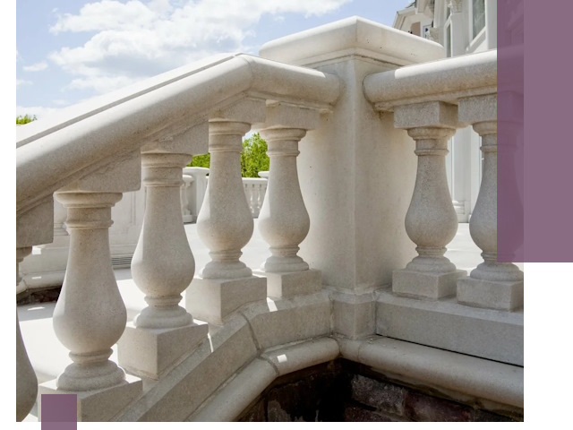 Балюстрады из металла и камня под ключ в Сургуте