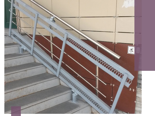 Изготовление откидных пандусов под ключ в Сургуте