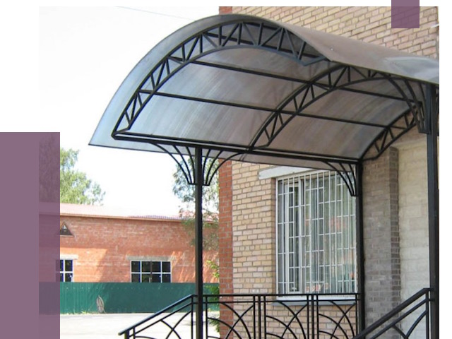 Металлические навесы и козырьки в Сургуте от 12778 руб.