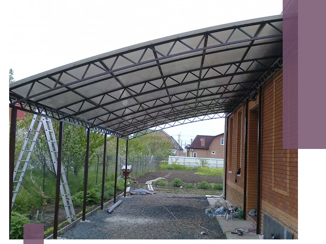 Профессиональный монтаж навесов под ключ в Сургуте