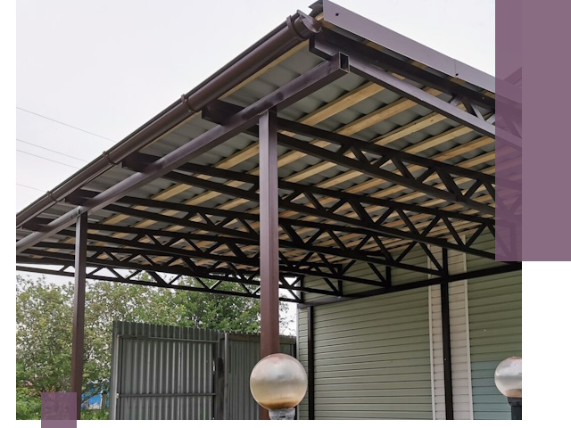 Навесы под ключ в Сургуте: изготовление, монтаж и гарантия