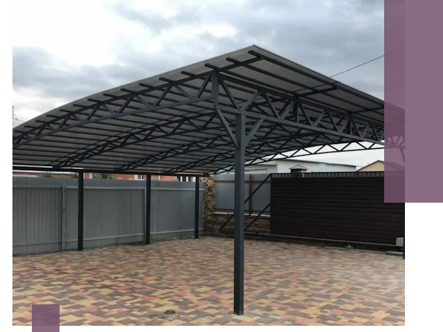 Недорогие навесы под ключ в Сургуте — изготовление и монтаж