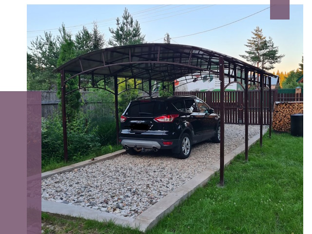 Навесы для автомобиля в Сургуте от 13135 руб.  | ПРОЛЁТ-Срг