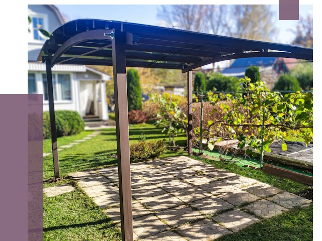 Навесы для дачи в Сургуте от 12726 руб. под ключ — ПРОЛЁТ-Срг