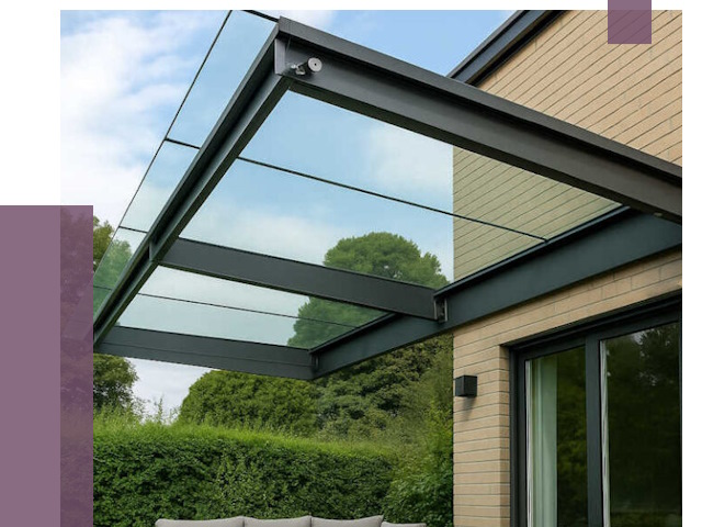 Стеклянные навесы и козырьки в Сургуте от 12266 руб.