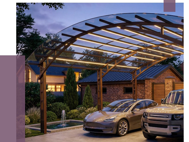 Металлические навесы в Сургуте от 12675 руб. под ключ — ПРОЛЁТ-Срг