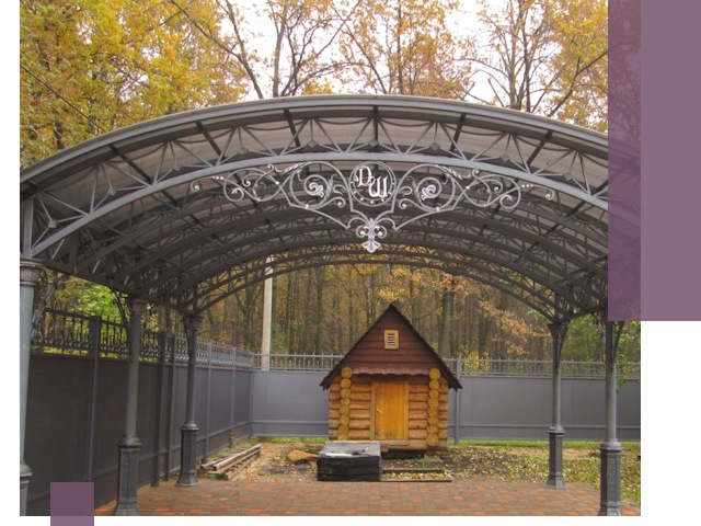 Кованые навесы премиум-класса под заказ в Сургуте