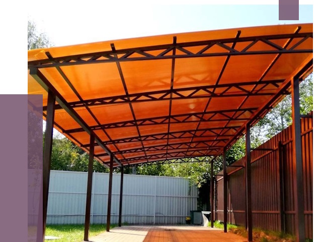 Односкатные навесы под ключ в Сургуте от 13135 руб. 