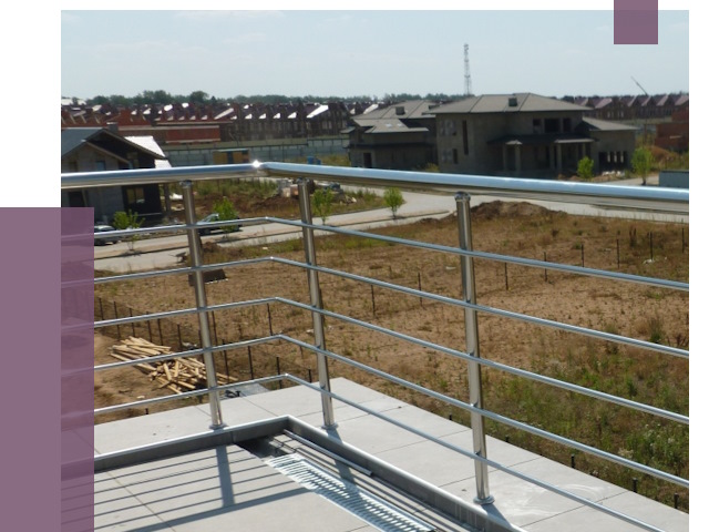 Парапеты из нержавеющей стали в Сургуте от 7973 руб. за м² | ПРОЛЁТ-Срг