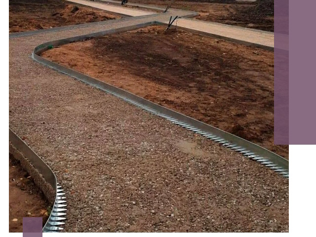 Металлические бордюры под ключ в Сургуте — изготовление и монтаж