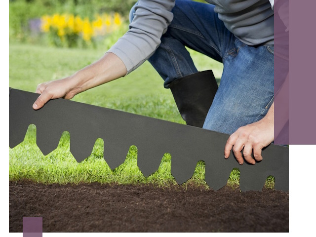 Металлические бордюры для газона в Сургуте — изготовление и монтаж