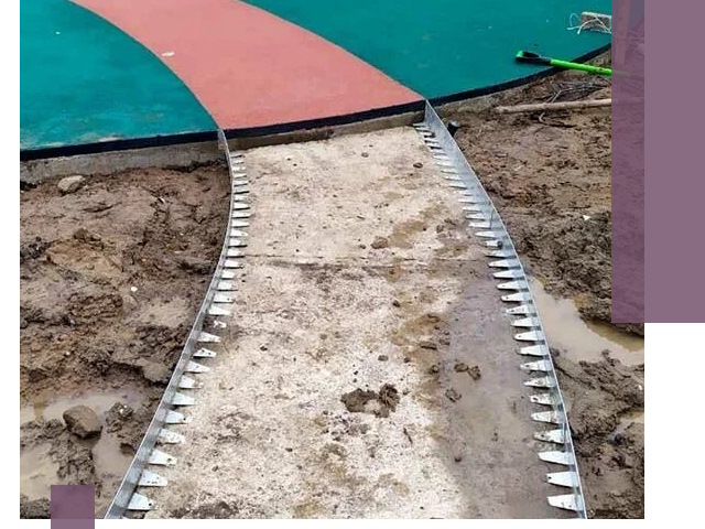 Металлические бордюры для дорожек в Сургуте — монтаж и изготовление