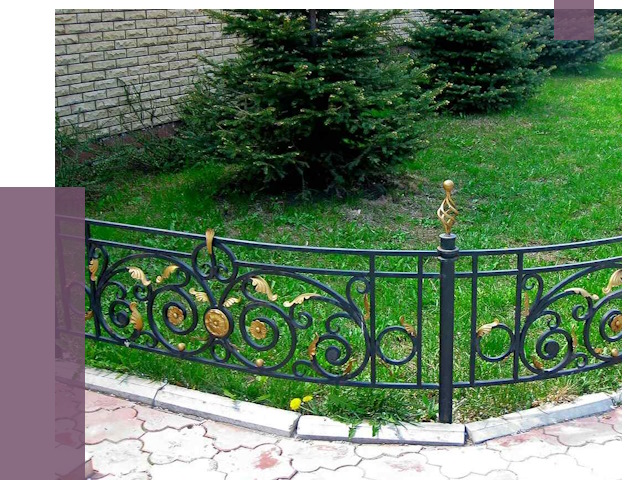 Кованые газонные ограждения в Сургуте от 7615 руб. — ПРОЛЁТ-Срг