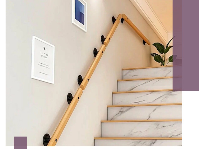 Поручни металлические и деревянные под ключ в Сургуте